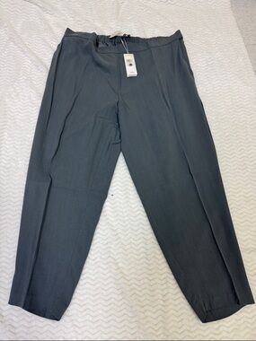 Eileen Fisher Straight Leg Pants in Dark Gray